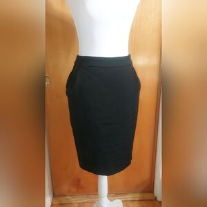 Express Woman's Elegant Black Pencil Skirt